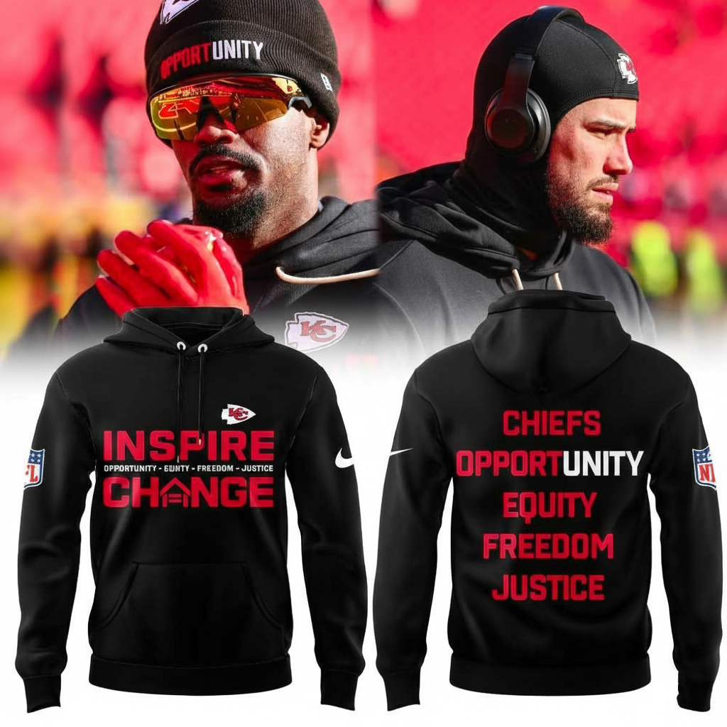 Kansas City Chiefs x Inspire Change Hoodie Chiefs Merch Best Gift For Football Fans