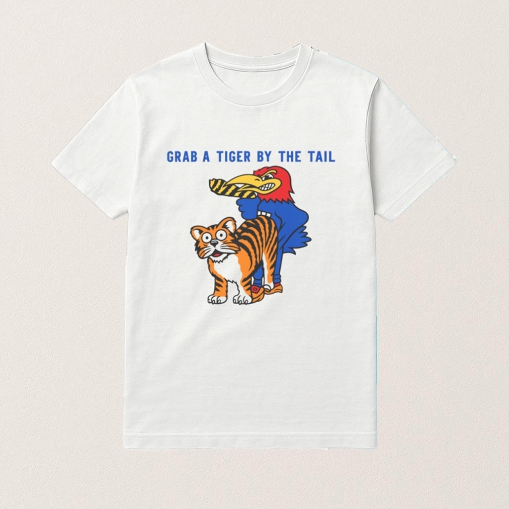 Kansas Vs Missouri Rivalry Grab A Tiger By The Tail Shirt For Basketball Lovers
