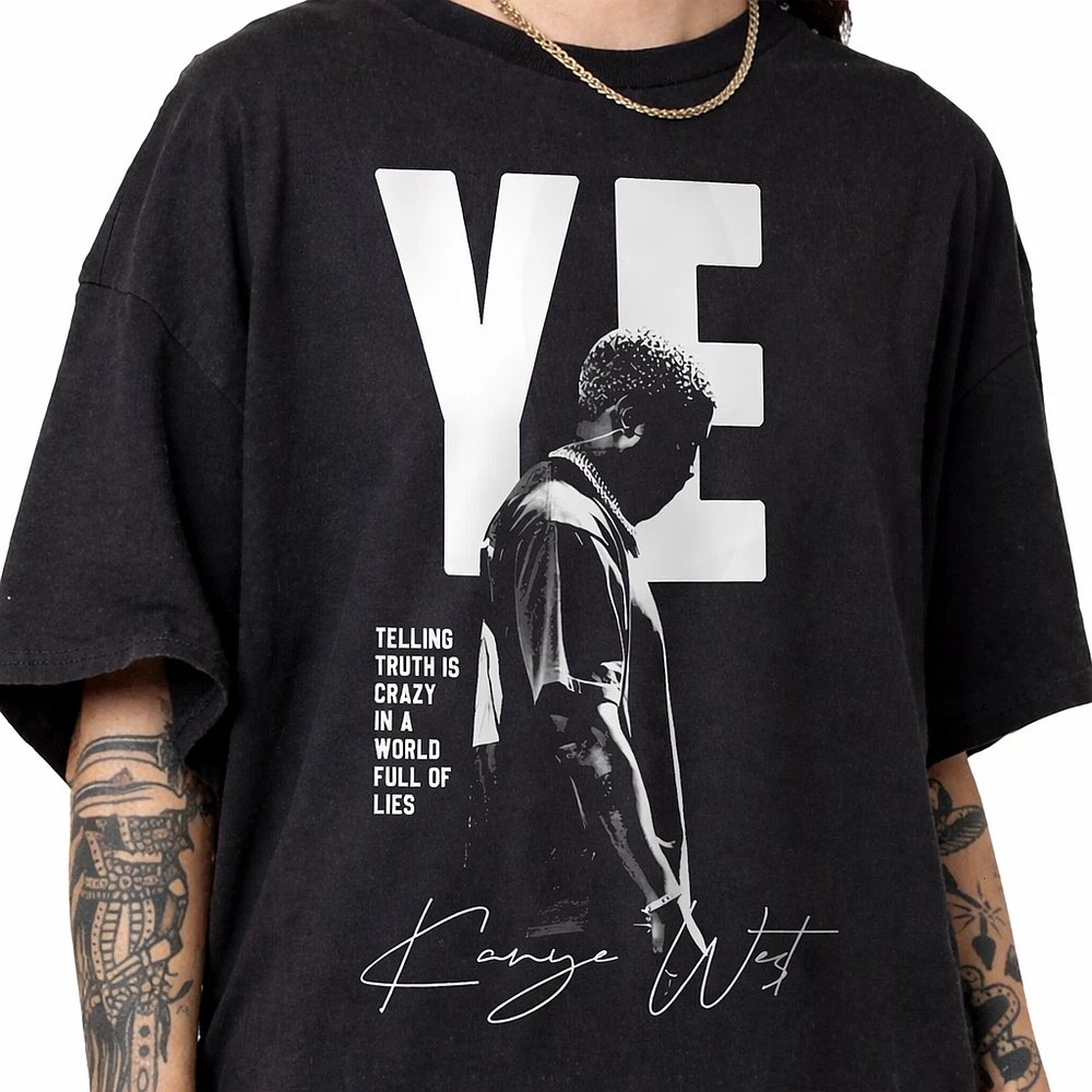 Kanye West Retro Shirt Vintage 90s Bootleg Graphic Style T-Shirt