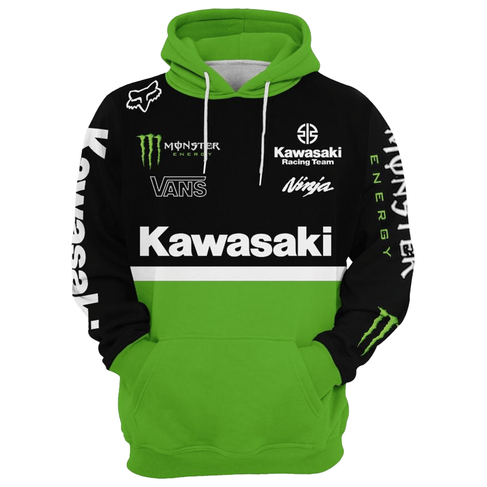 Kawasaki Racing Team Hoodie Kawasaki Sweatshirt Father's Day Gifts For Husband