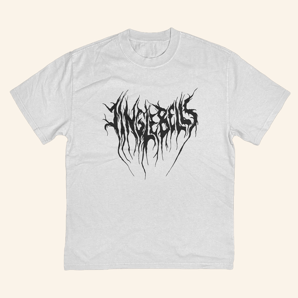 Kerrang Merch Hell's Jingle Bells White T-Shirt Christmas For Him