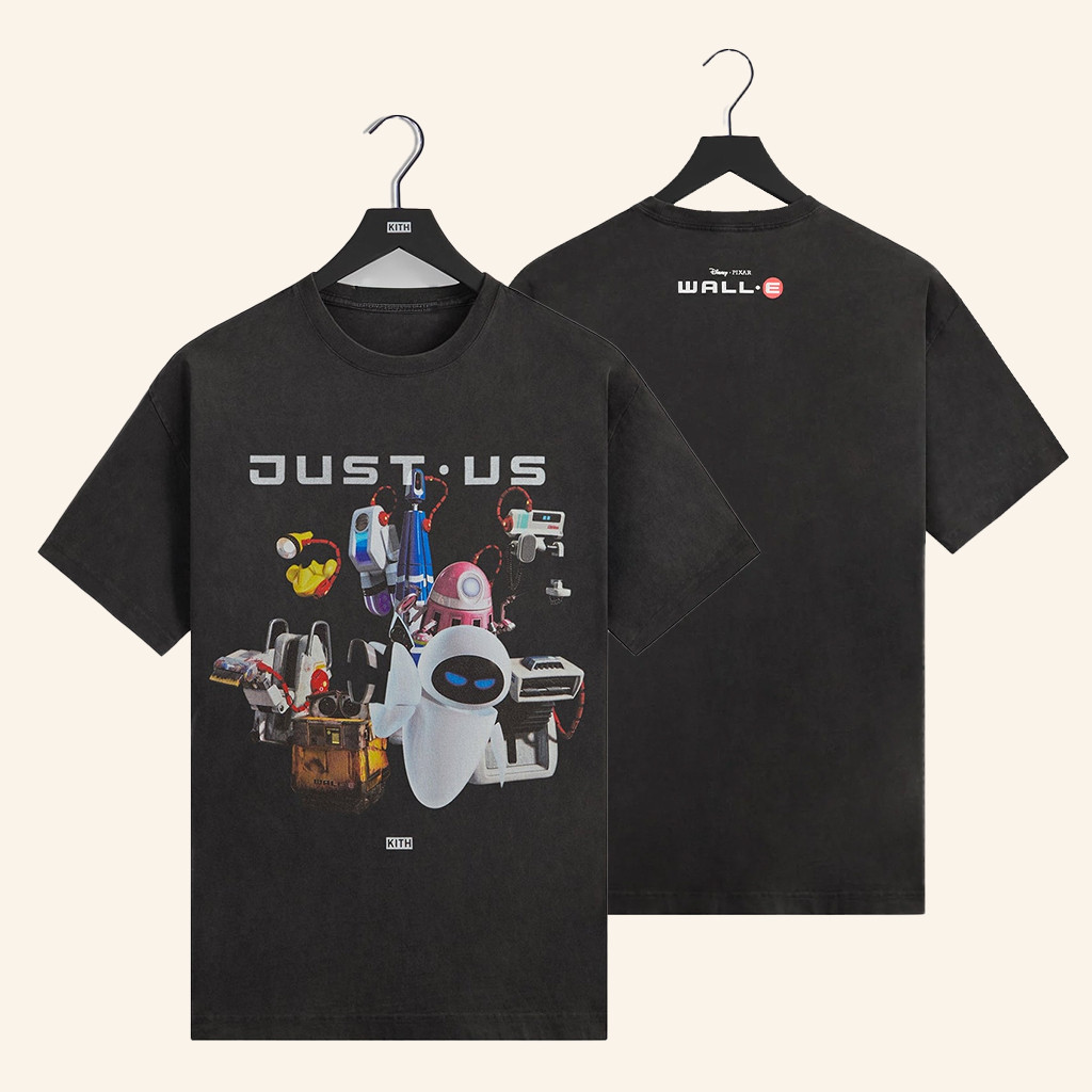 Kith Merch Kith For Pixar Wall E Just Us T-Shirt Unique For Husband