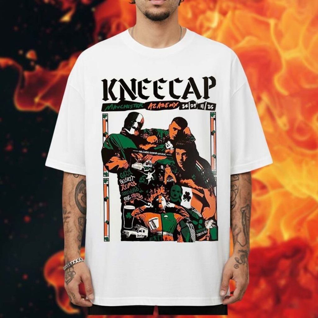 Kneecap Merch Show At Az Ademy In Manchester UK On November 28 29 2025 T-Shirt Fans Gifts