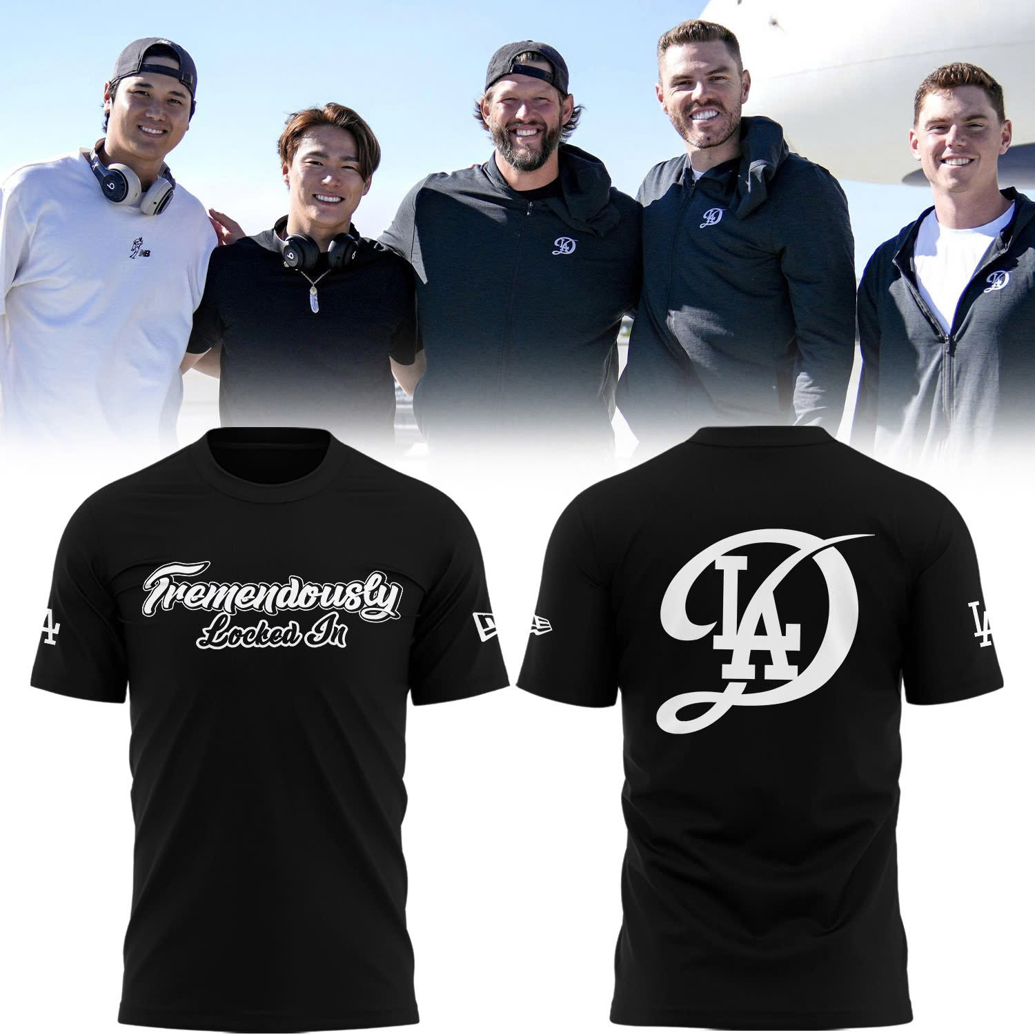 LA Dodgers World Series Champions T-Shirt Tremendously Locked In Dodgers Family Game Day Tee