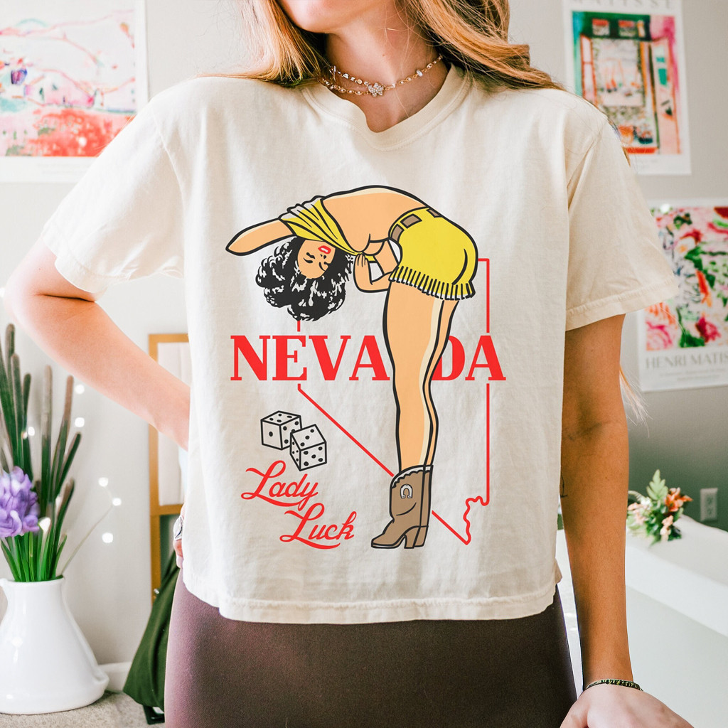 Lady Luck Casino Las Vegas Nevada T-Shirt Funny Shirts For Sister