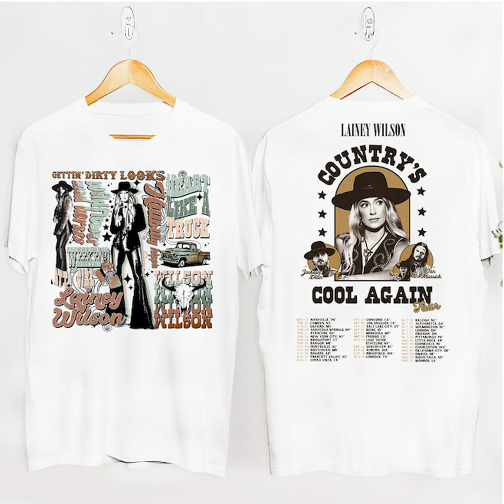Lainey Wilson Country's Cool Again Tour Shirt Lainey Wilson Merch Music For Guys