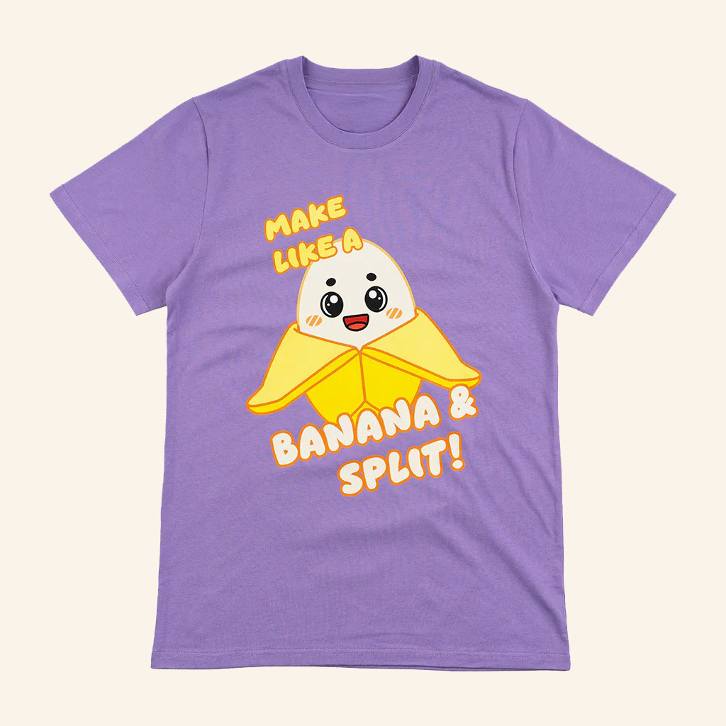 Lankybox Merch Banany Banana Split T-Shirt Birthday For Best Friend