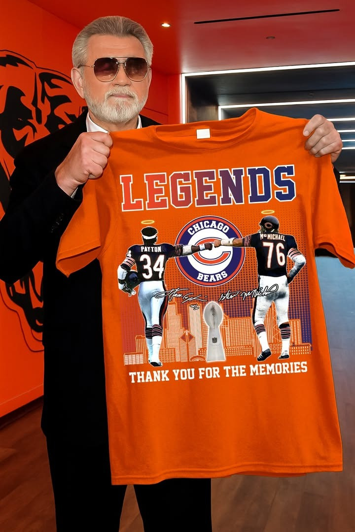 Legends Payton McMichael Chicago Bears T-Shirt Thank You For The Memories Gifts For Fans