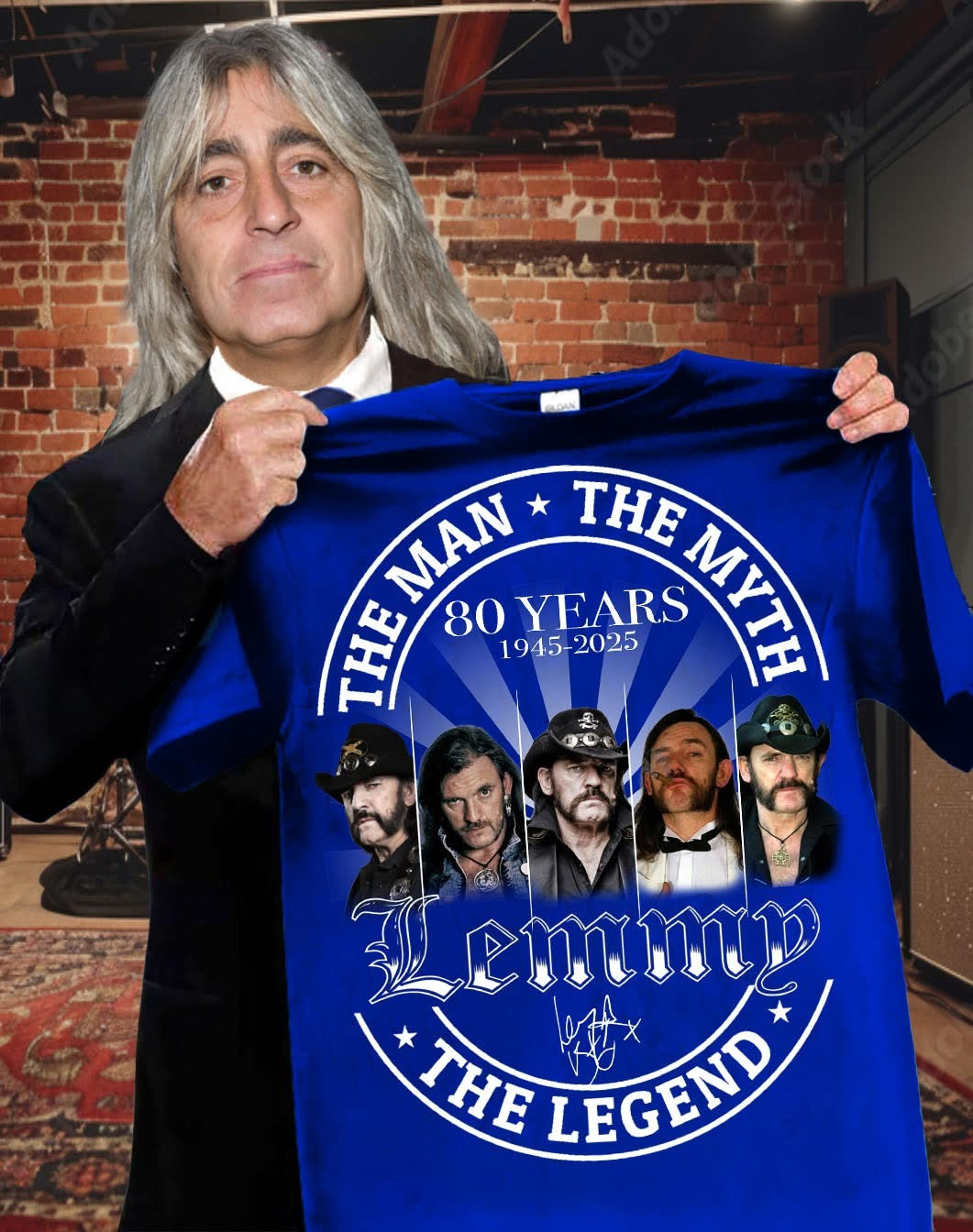 Lemmy The Man Myth The Legend 80 Years 1945-2025 Shirt Lemmy Kilmister Merch Fan Gifts
