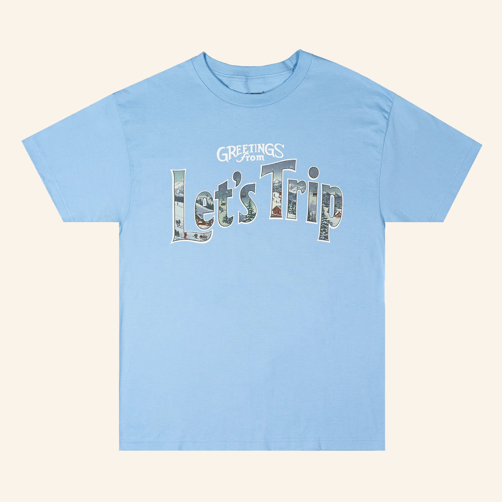 Let's Trip Merch Postcard T-Shirt Xmas For Boyfriend
