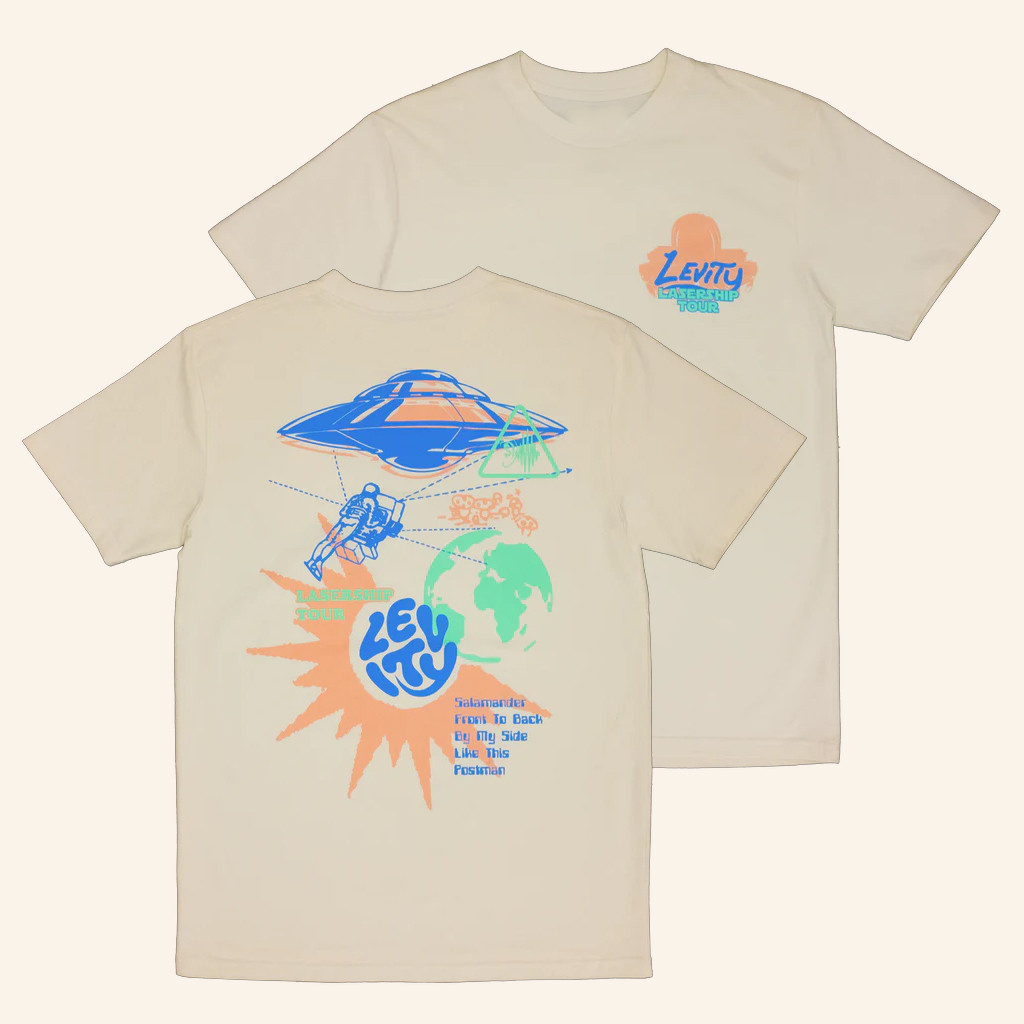 Levity Merch Lasership Tour Space Sounds T-Shirt For Music Lovers