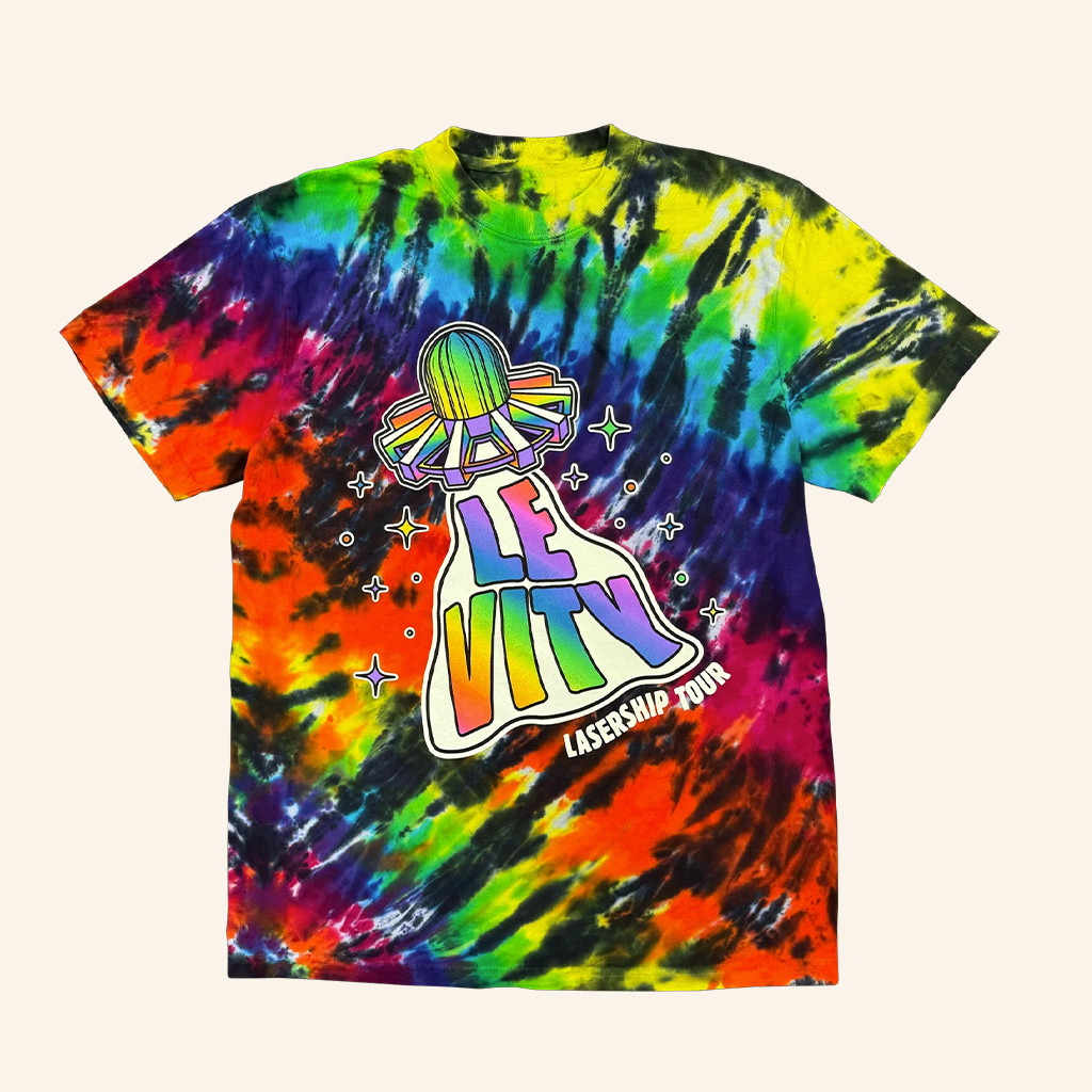 Levity Merch Lasership Tour Tie Dye Shirt Unique For Music Lovers