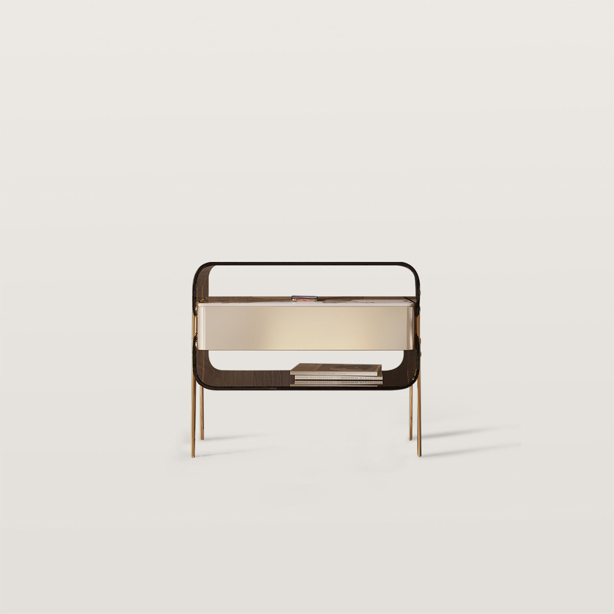 Light Luxury Nightstand Italian INS Storage Bedside Table