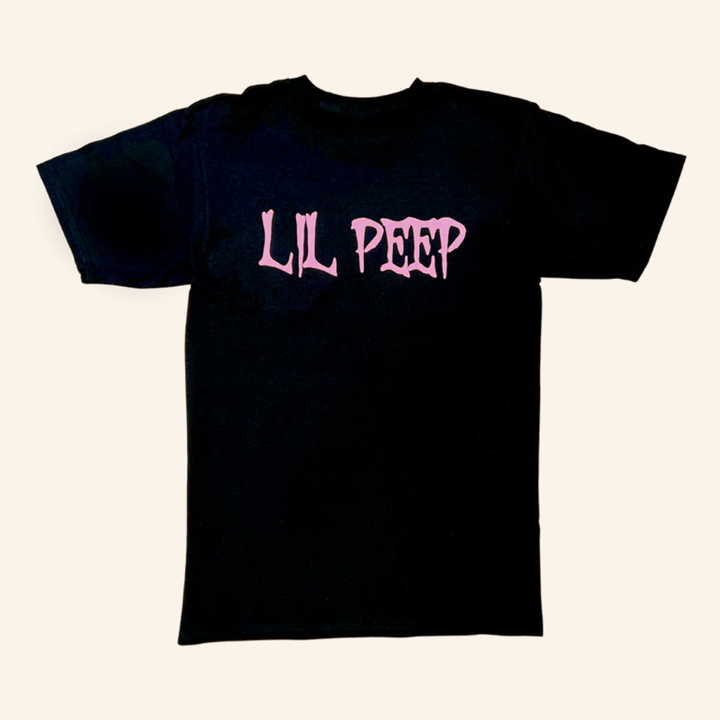 Lil Peep Merch Black OG Lil Peep Design T-Shirt For Rapper Fans