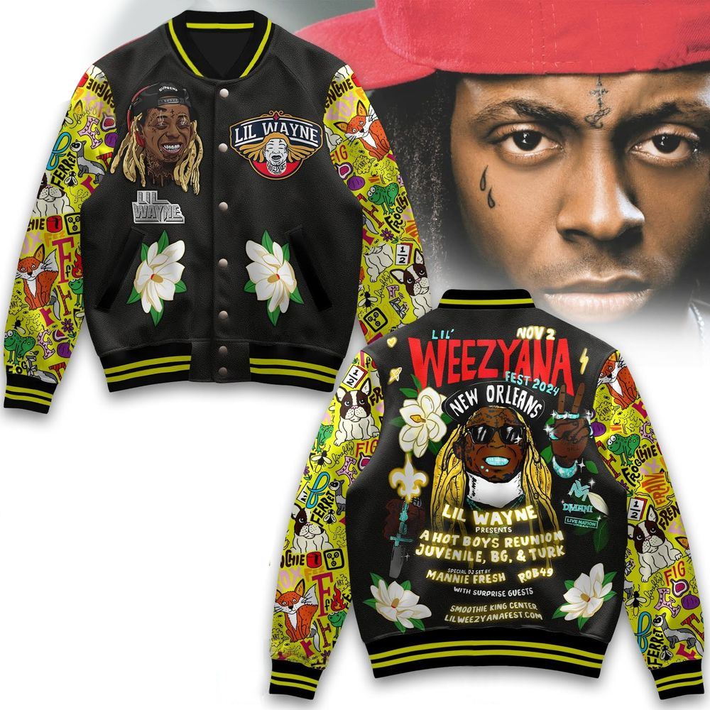 Lil Wayne Weezyana Varsity Jacket Lil Wayne Merch Father's Day Gifts For Husband