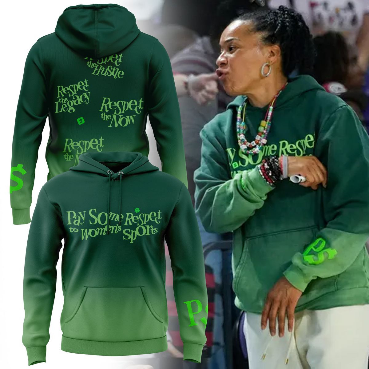 Limited Edition Hoodie Pay Some Respect To Womens Sports