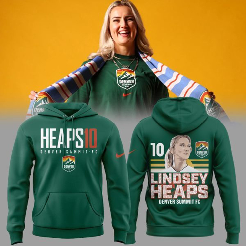 Lindsey Heaps Denver Summit FC Player Hoodie Summit FC Apparel Perfect Gift For Soccer Fans