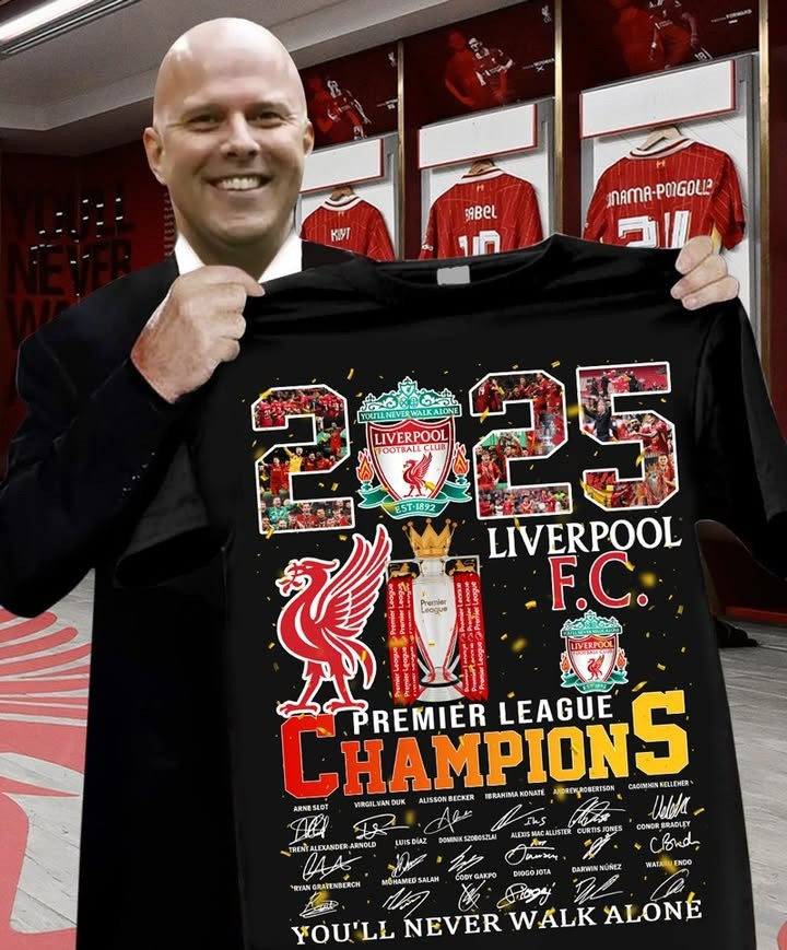 Liverpool F.C. Merch Champions Premier League 2025 Shirt You'll Never Walk Alone Great Gifts