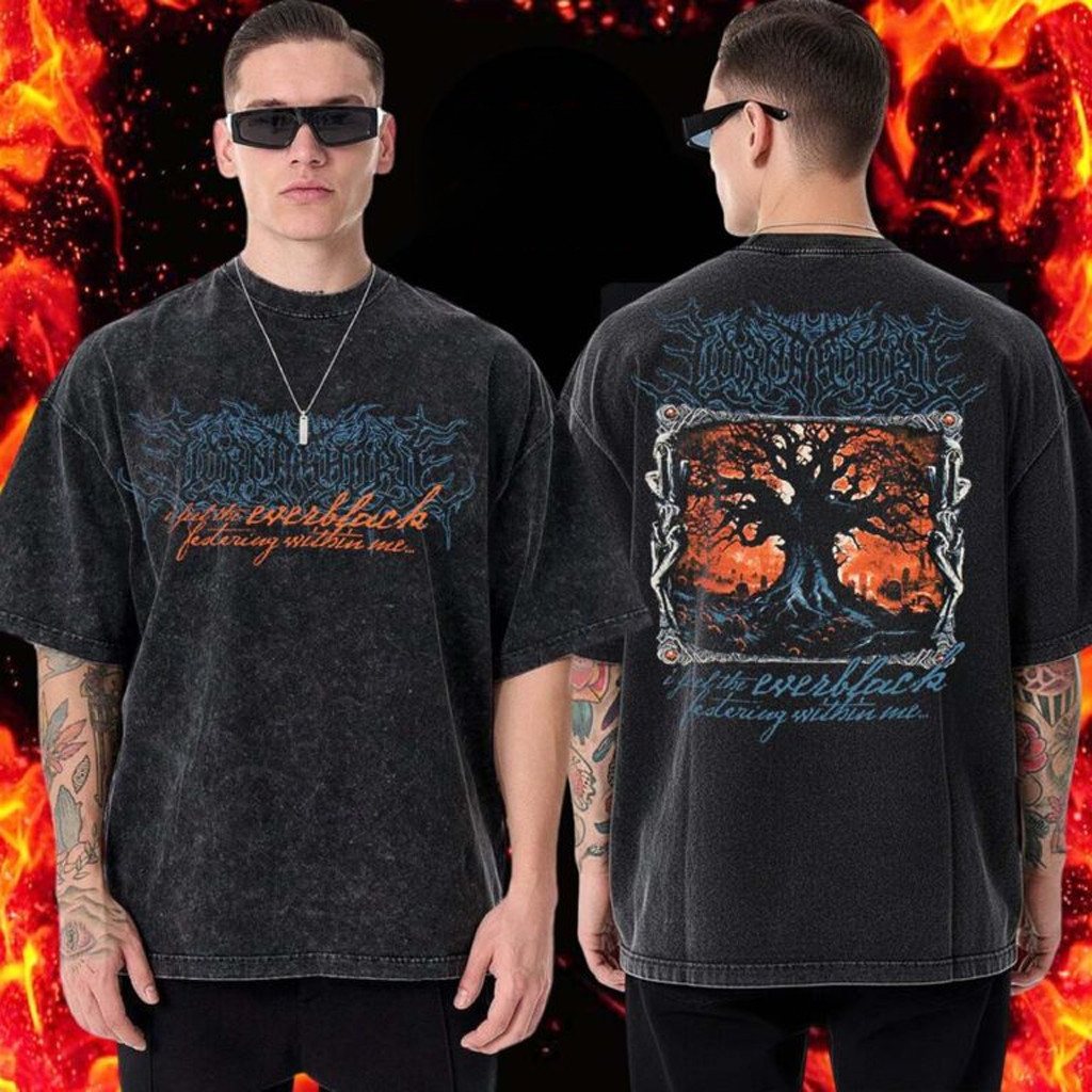 Lorna Shore Merch Tree Wash T-Shirt For Music Enthusiasts