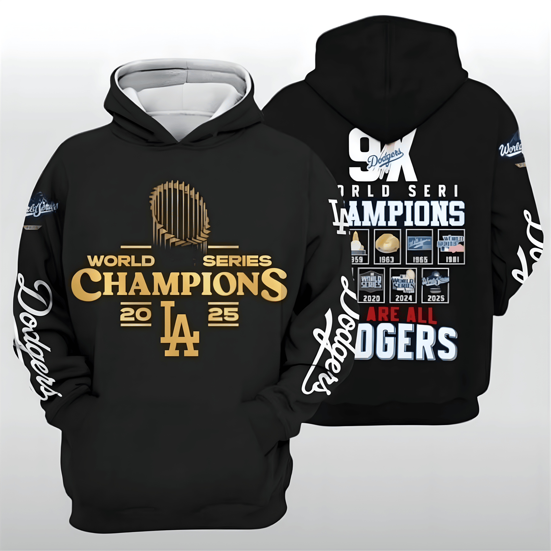 Los Angeles Dodgers World Series 2025 Hoodie Championship Merch Best Gift For Los Angeles Dodgers Fans