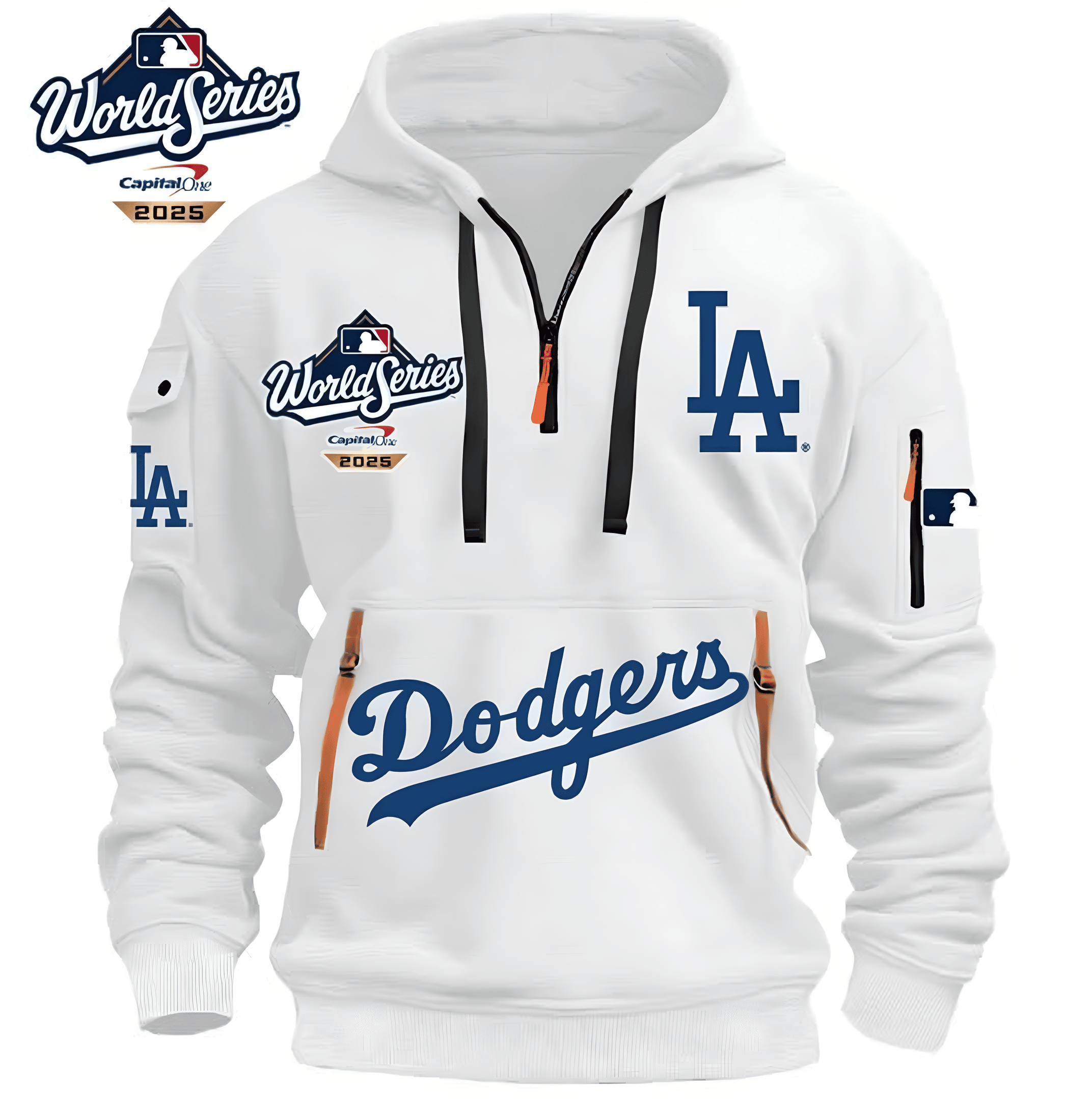 Los Angeles Dodgers World Series Quarter Zip Hoodie Championship Merch Best Gift For Baseball Fans