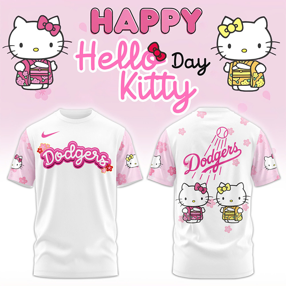 Los Angeles Dodgers x Hello Kitty 2025 Shirt Cool Baseball Gifts