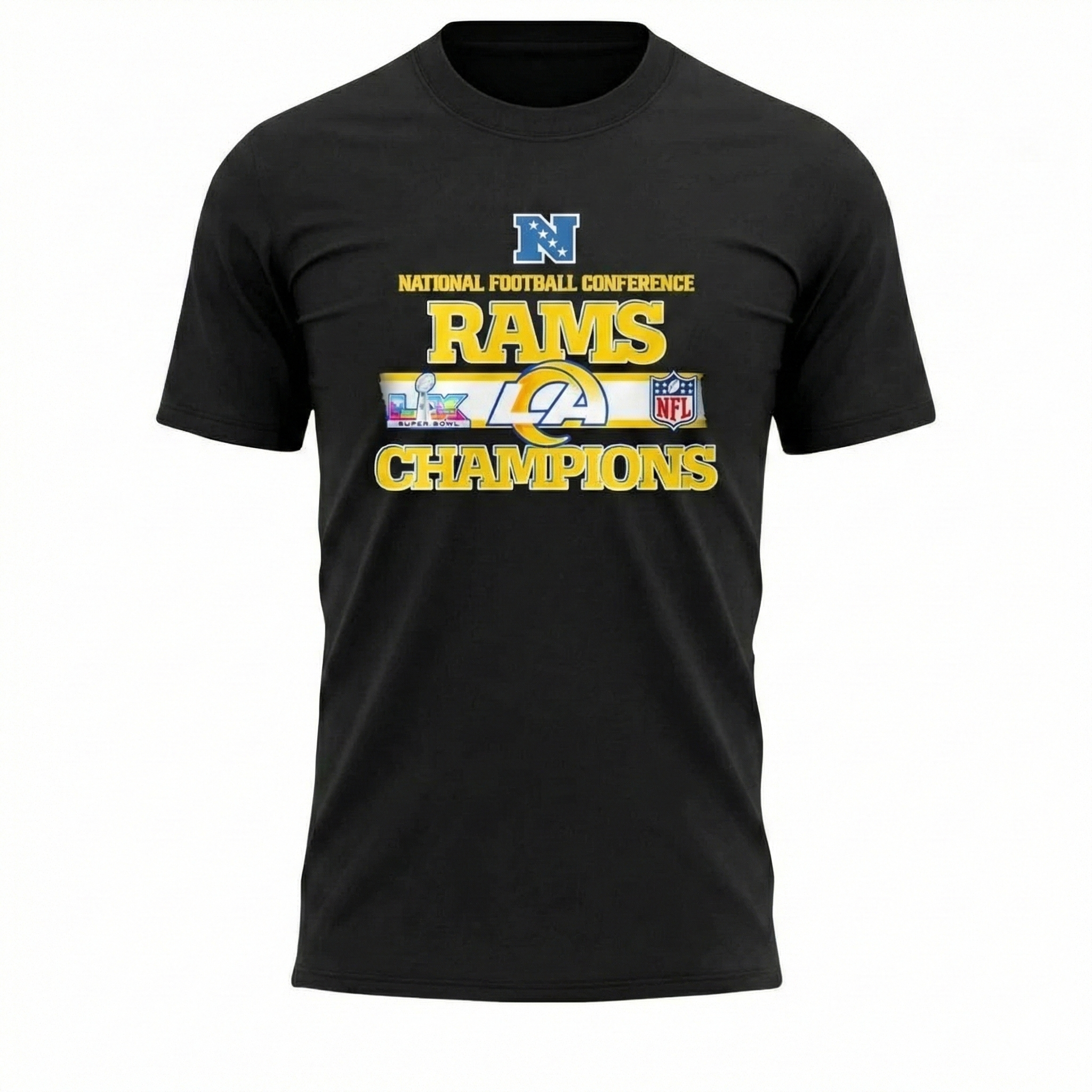 Los Angeles Rams NFC Champions T-Shirt Football NFL Merch Best Gift For Football Fans