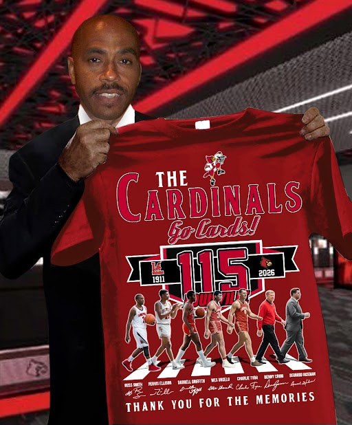 Louisville Cardinals Basketball 115th Anniversary 1911-2026 T-Shirt