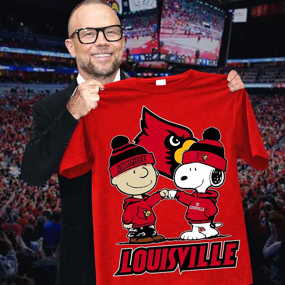 Louisville Cardinals Snoopy And Charlie Brown T-Shirt