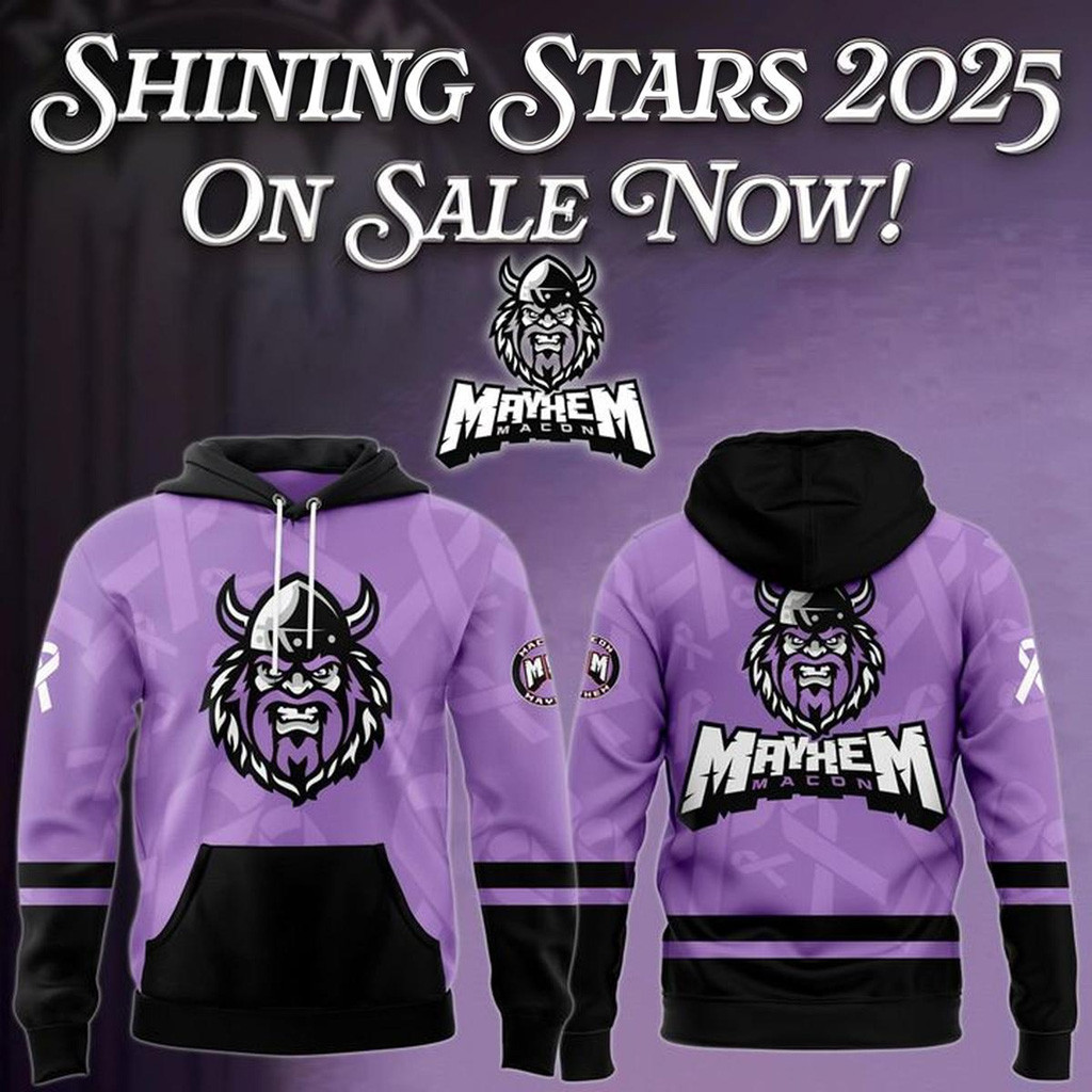 Macon Mayhem Cancer Night 2025 Hoodie Macon Mayhem Merch Best Gift For Hockey Fans