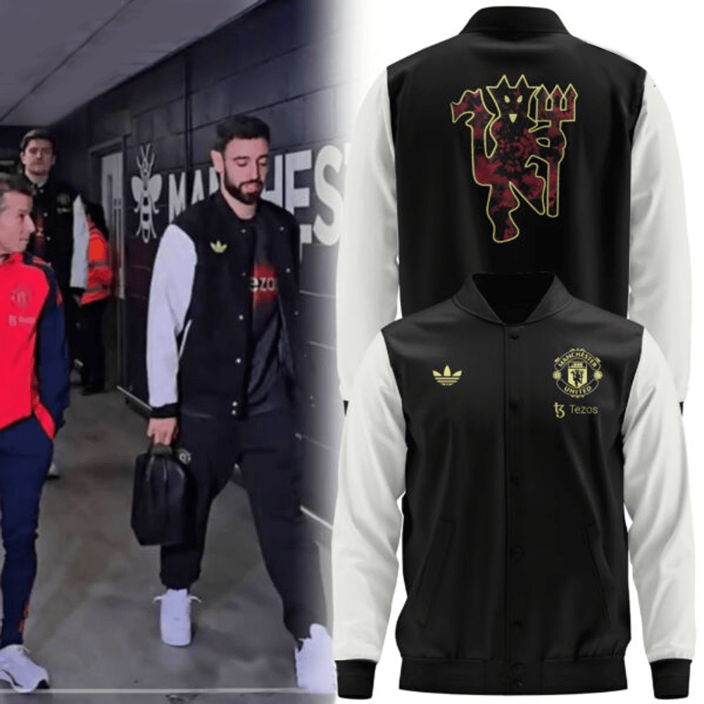 Manchester United FC 2025 Special Varsity Jacket Father's Day Gifts For Husband