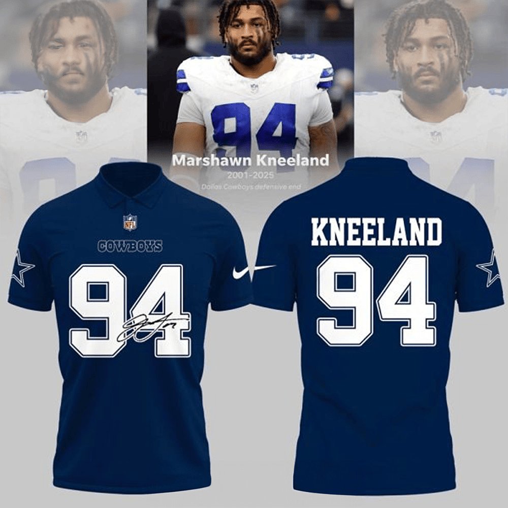 Marshawn Kneeland Memorial Dallas Cowboys Polo Shirt 94 Fan Apparel Best Gift For Football Fans
