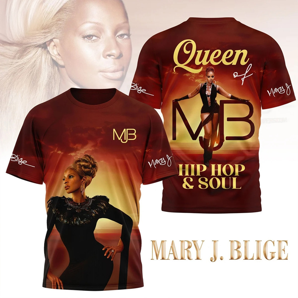 Mary Blige Queen Of Hip Hop And Soul Tribute Shirt For Mom