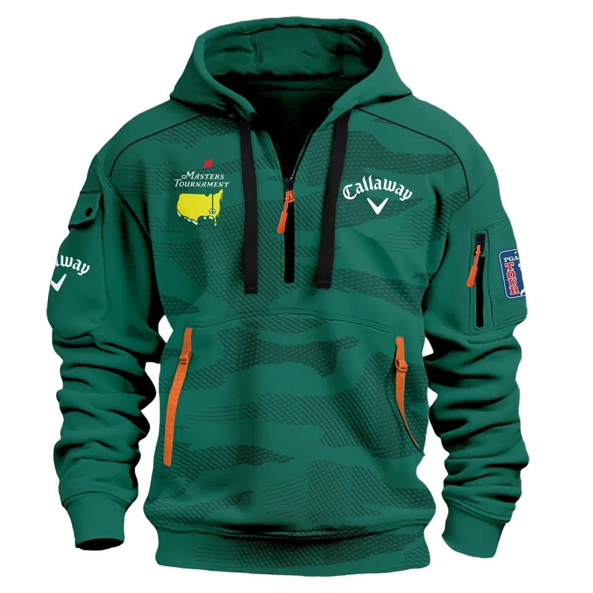 Masters Tournament Callaway Quarter Zip Hoodie Camo Masters Golf Merchandise Apparel