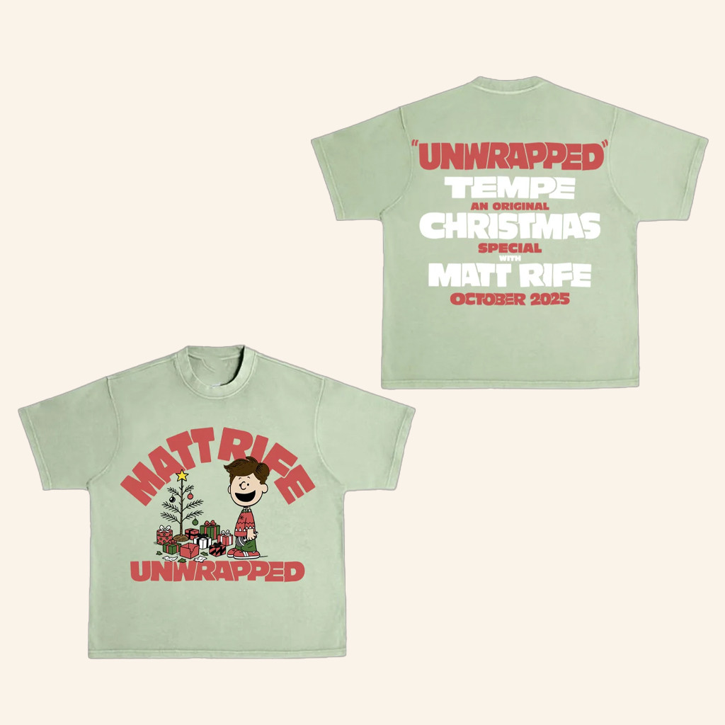 Matt Rife Merch Matt Rife Unwrapped Xmas T-Shirt Christmas For Boyfriend 
