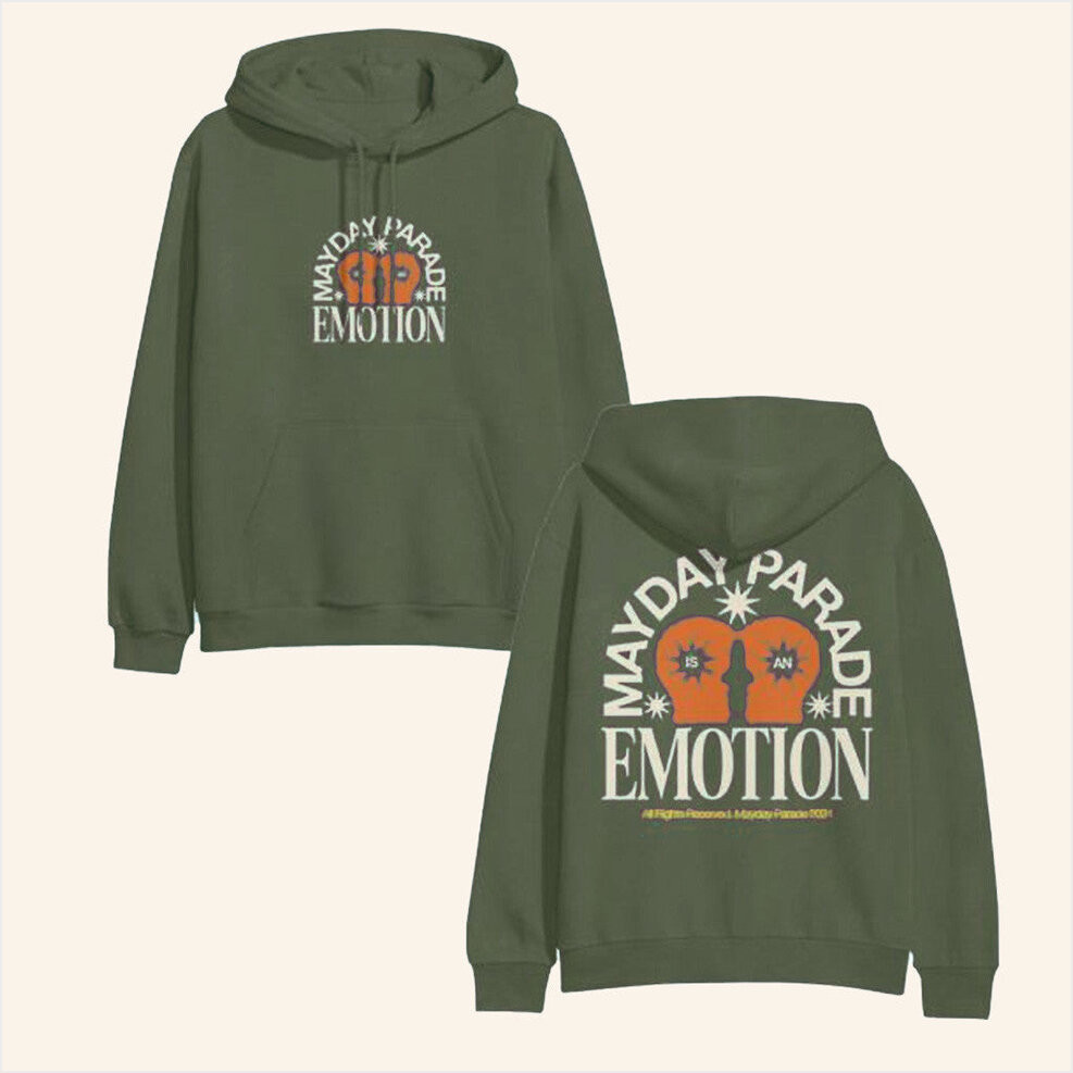 Mayday Parade Merch Emotion Cypress Green Hoodie Gifts For Her Birthday Gifts For Friends