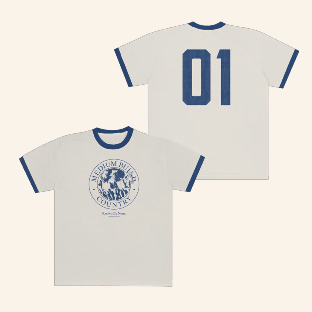 Medium Build Merch Medium Build Country Ringer T-Shirt Xmas Presents For Him