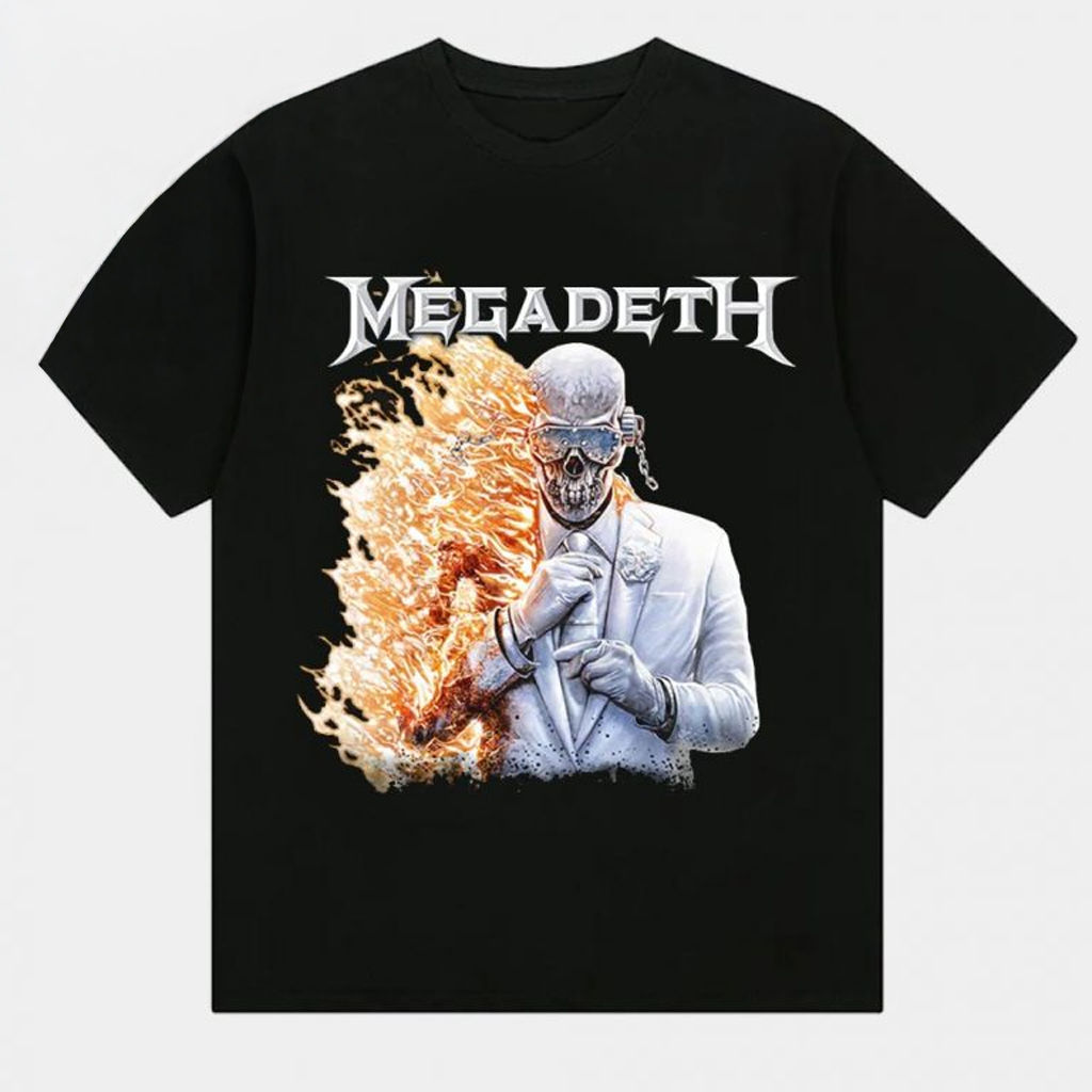 Megadeth Flame Vic Final Album T-Shirt Megadeth Merch For Band Lovers