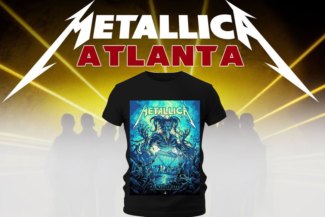 Metallica M72 Tour Merch Atlanta T-Shirt 2025 Mercedes-Benz Stadium Concert Merch Clothing