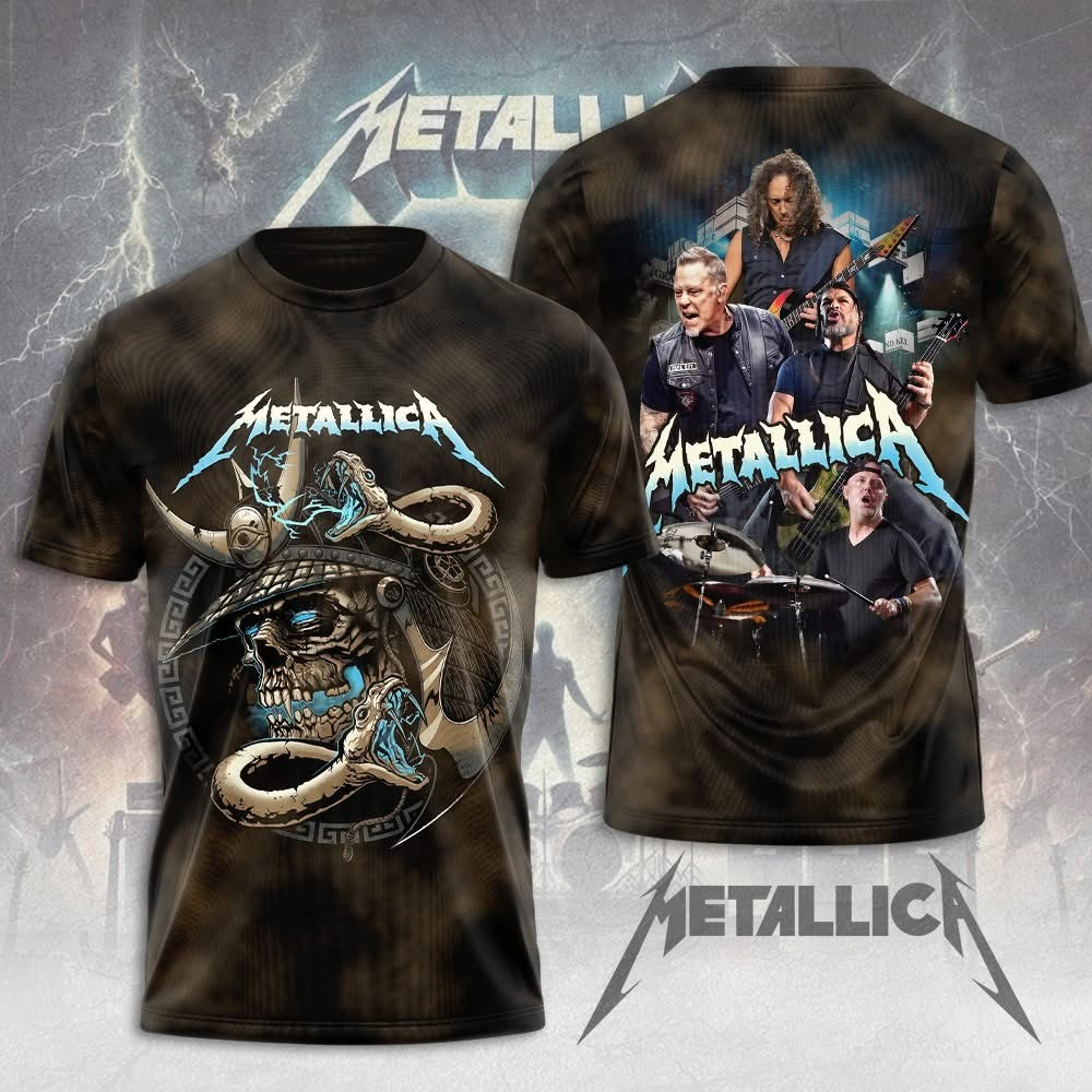Metallica Tour Merch T-Shirt Metallica Band Graphic Tee Apparel Best Gifts For Fans