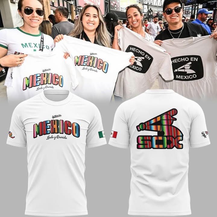 Mexico Heritage Old Chicago White Sox Logo T-Shirt Gifts For Baseball Lovers Fans