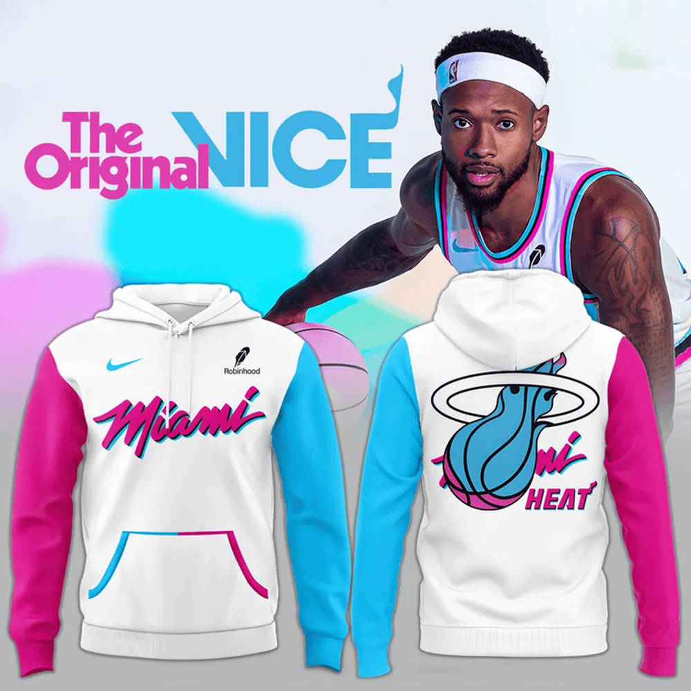 Miami Heat Vice City Retro Hoodie Miami Heat Merch Gifts For Father's Day From Wife