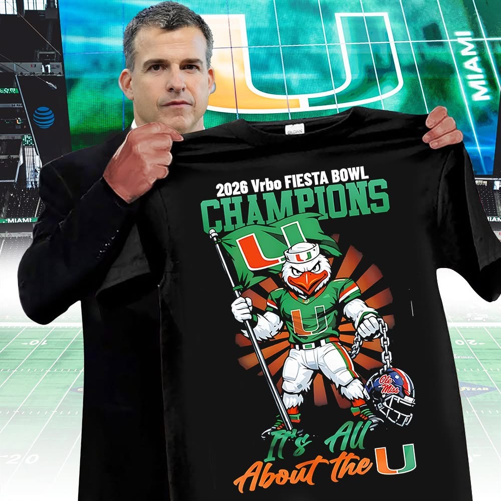 Miami Hurricanes 2026 Vrbo Fiesta Bowl Champions T-Shirt Gift For Friends