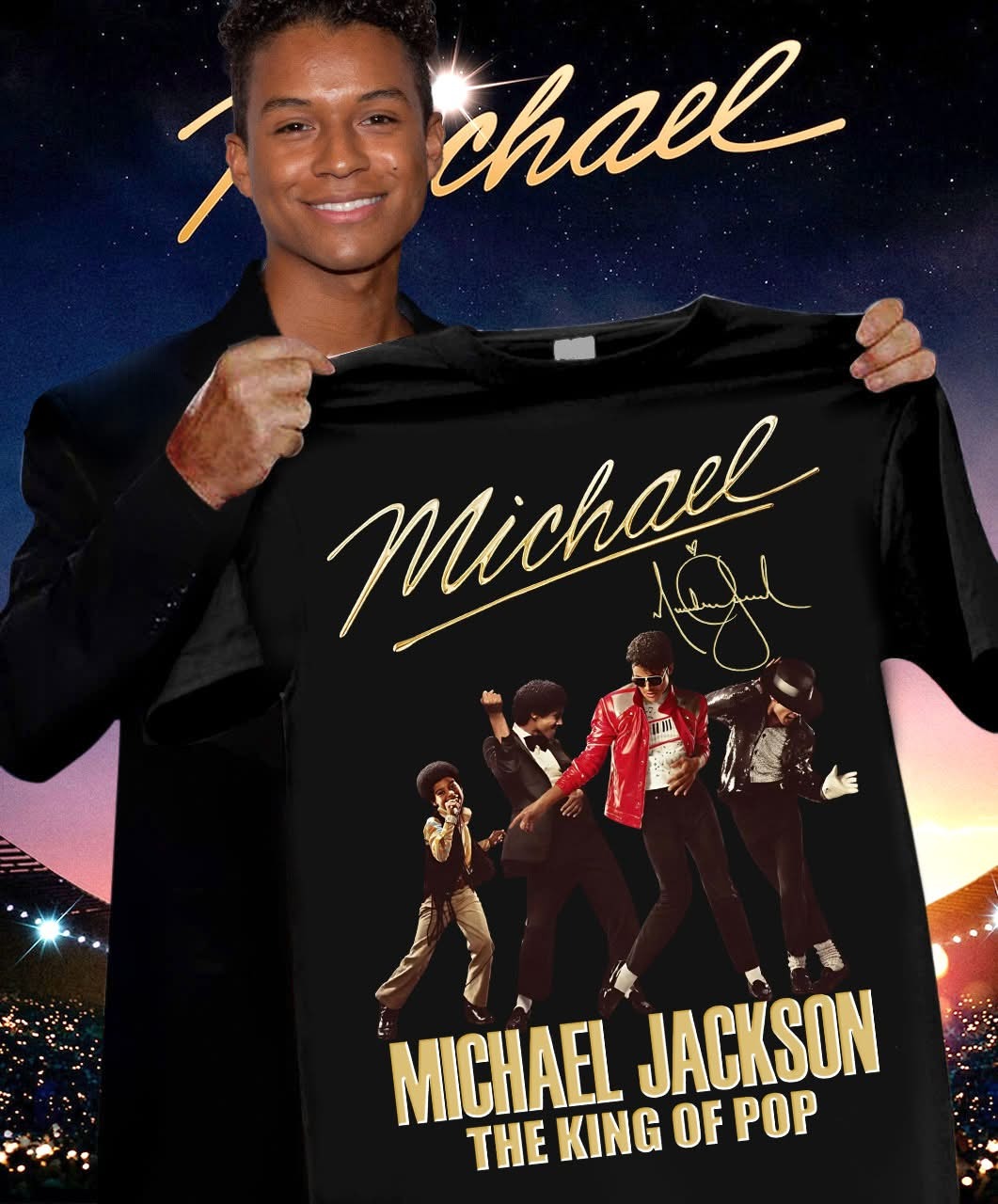 Michael Jackson The King Of Pop T-Shirt Best Gift For Fans Music Lovers