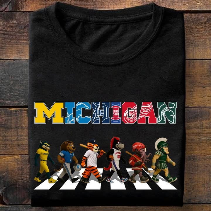 Michigan City Sport Teams Mascots T-Shirt Gifts For Miami Sport Teams Lovers Fans Him Her
