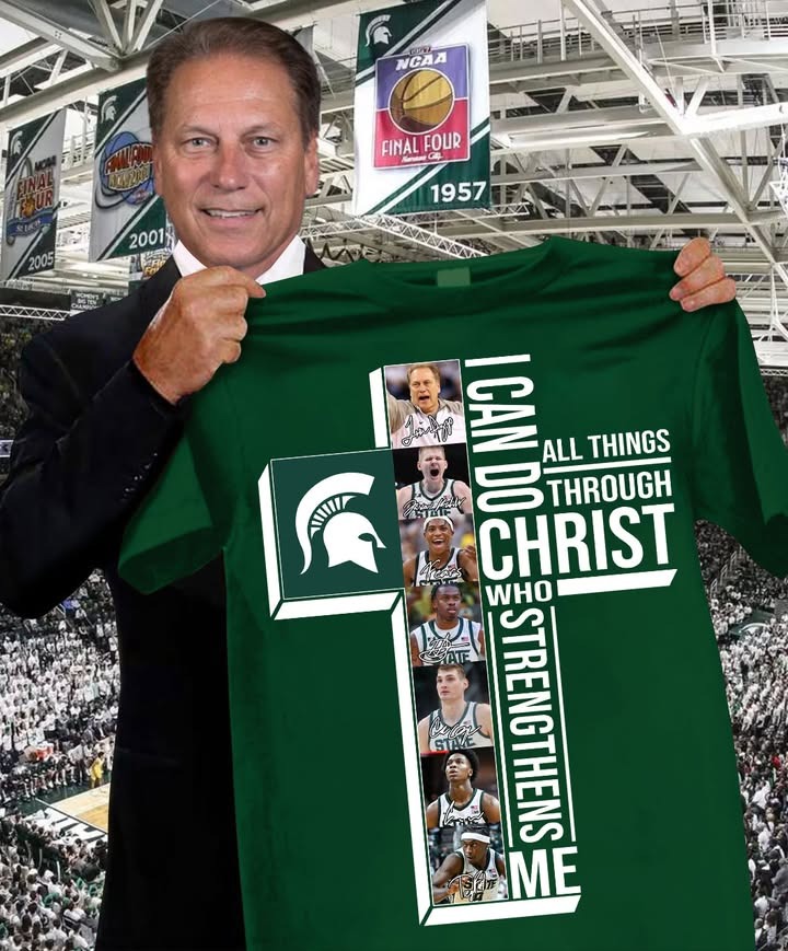 Michigan State Spartans Faith Shirt I Can Do All Things Through Christ Best Gift For Football Fans