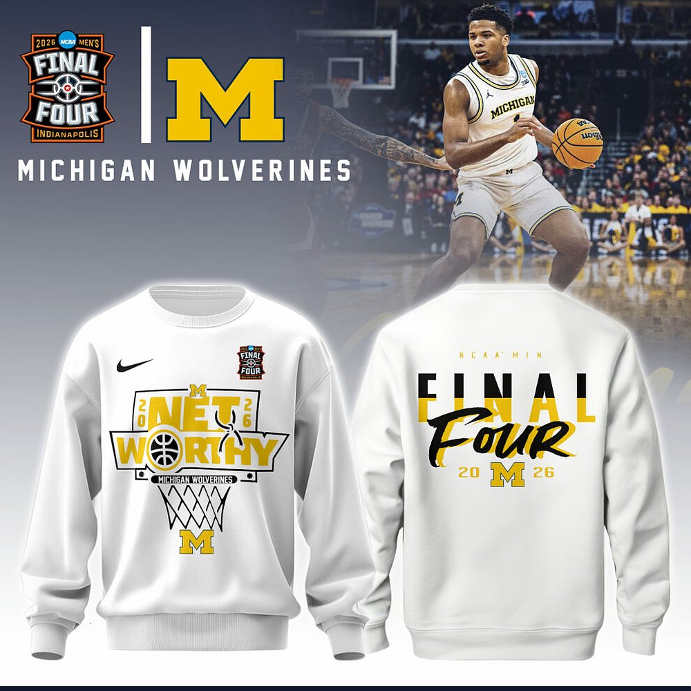 Michigan Wolverines 2026 Five Four White Sweatshirt