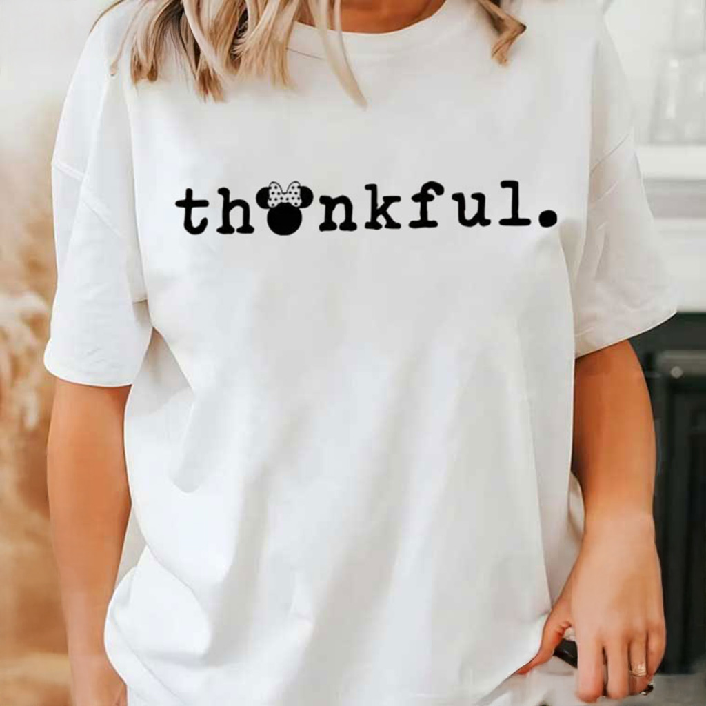 Mickey Thankful Thanksgiving T-Shirt For Friends