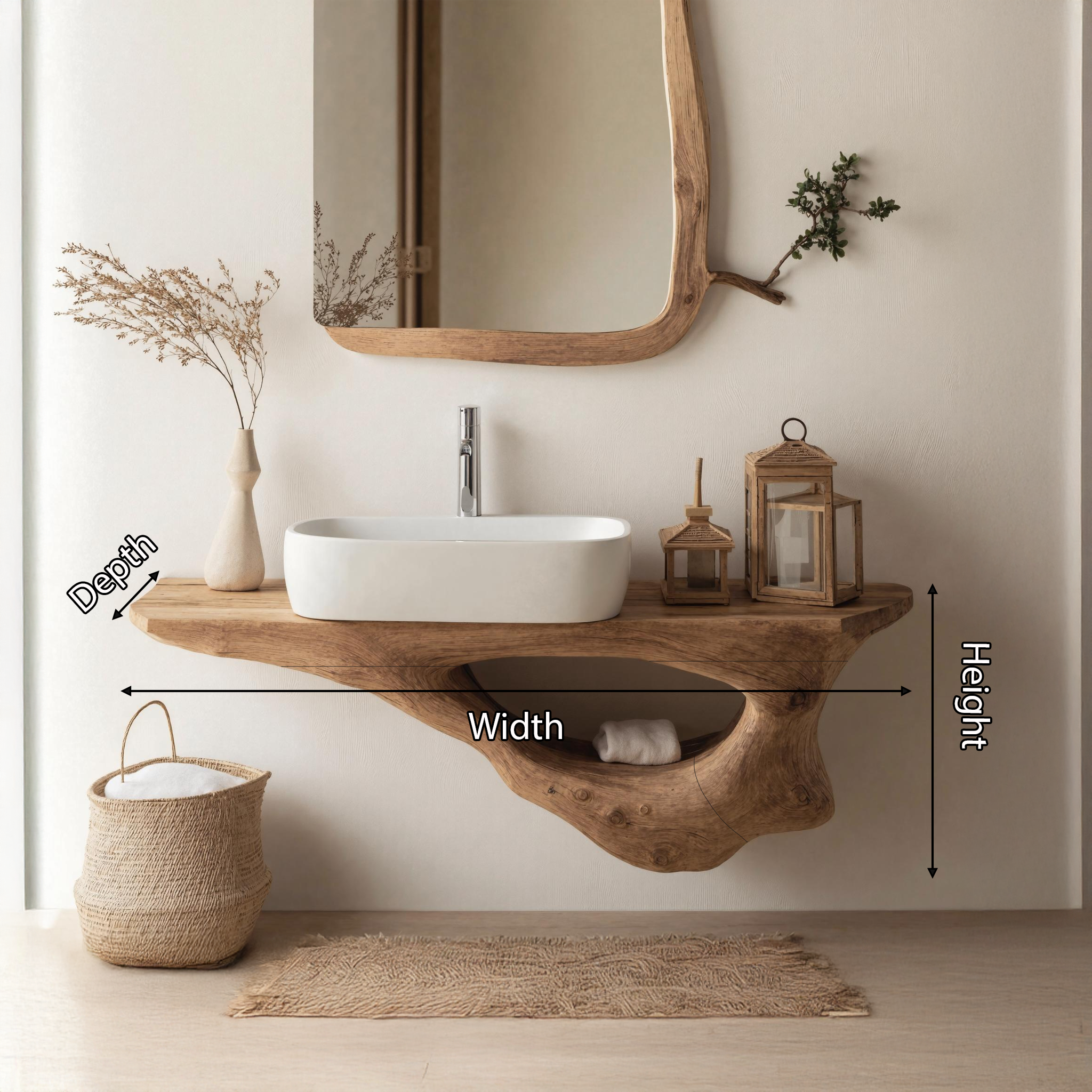 Mid Century Bathroom Furniture Decor Collection SILDTTNBAS008