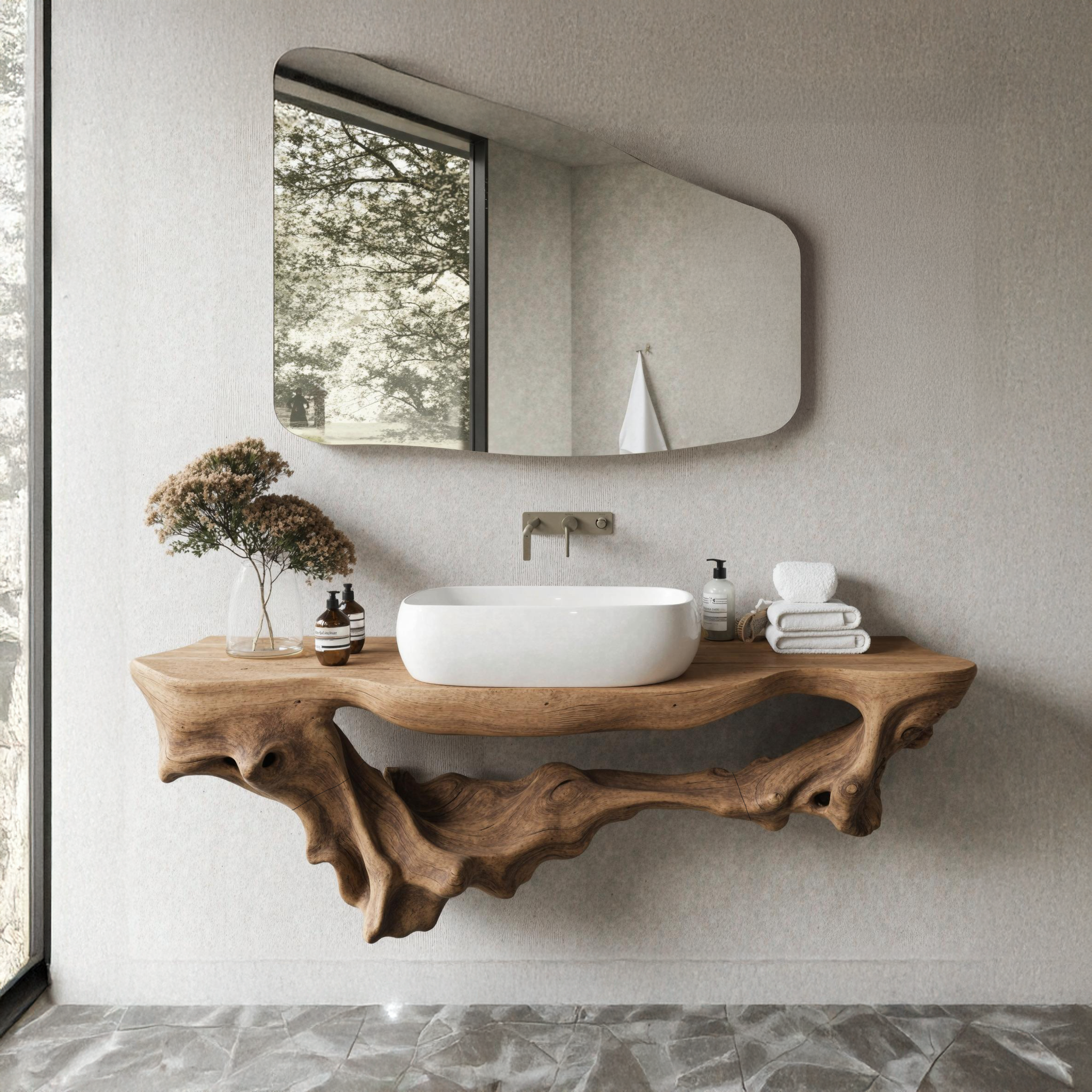 Mid Century Bathroom Shelf For Bathroom Storage & Decor SILDTTRBAS005